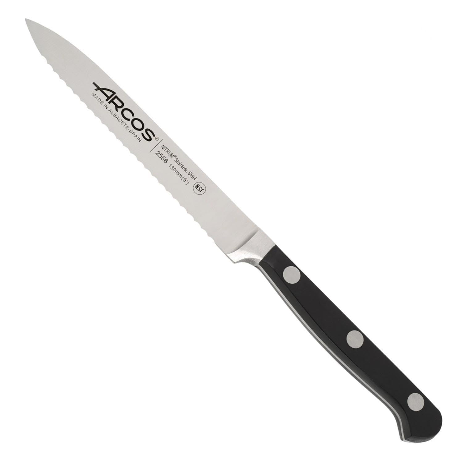 Clasica Allzweckmesser geschmiedet Klinge 13cm in Schwarz präsentiert im Onlineshop von KAQTU Design AG. Küchenmesser ist von Arcos