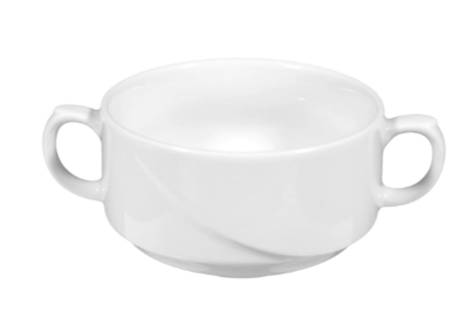 Laguna Suppen-Obere 0.27lt  stapelbar in Weiss präsentiert im Onlineshop von KAQTU Design AG. Teller ist von Maison Truffe
