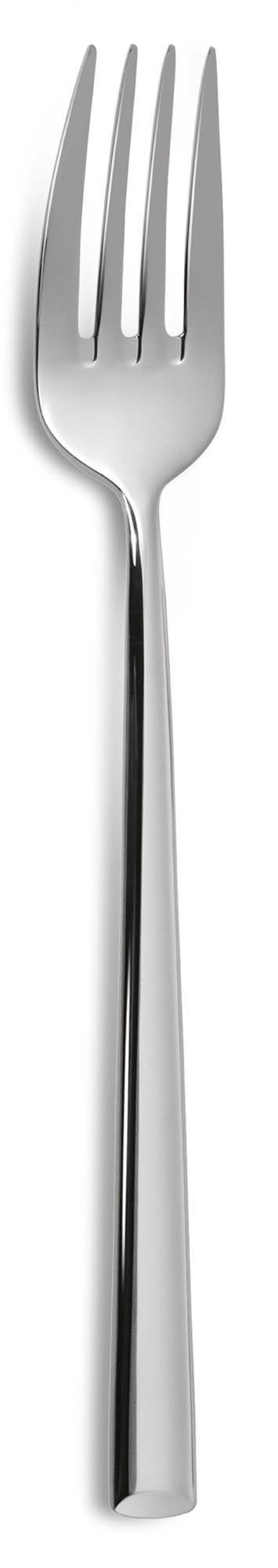 Q5 Lotus Tafelgabel 4mm in Silber präsentiert im Onlineshop von KAQTU Design AG. Besteck ist von Comas