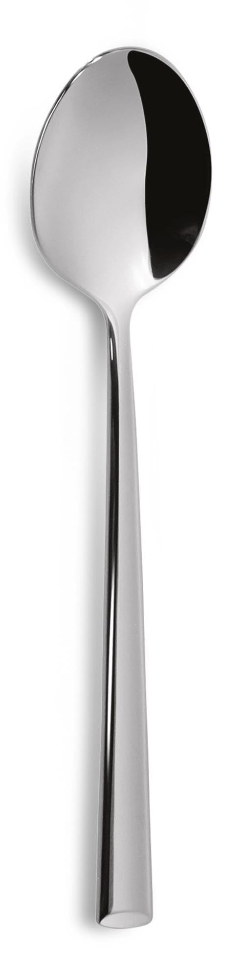 Q5 Lotus Kaffeelöffel 4mm in Silber präsentiert im Onlineshop von KAQTU Design AG. Besteck ist von Comas