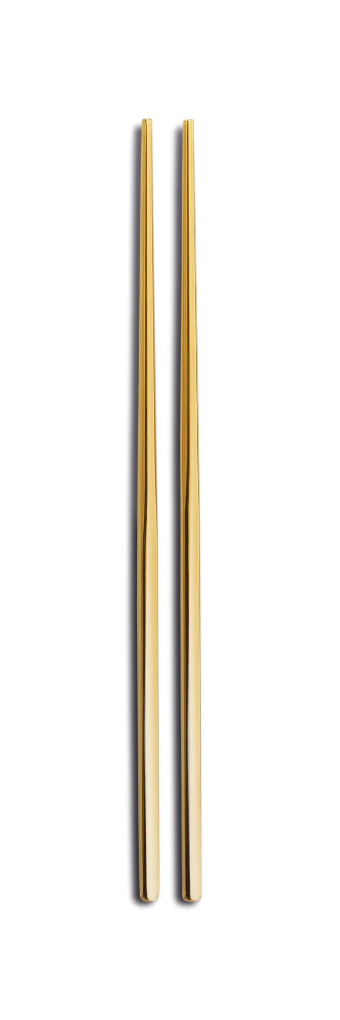 2er Set Palillos Essstäbchen 18/10 gold in Gold präsentiert im Onlineshop von KAQTU Design AG. Besteck ist von Comas