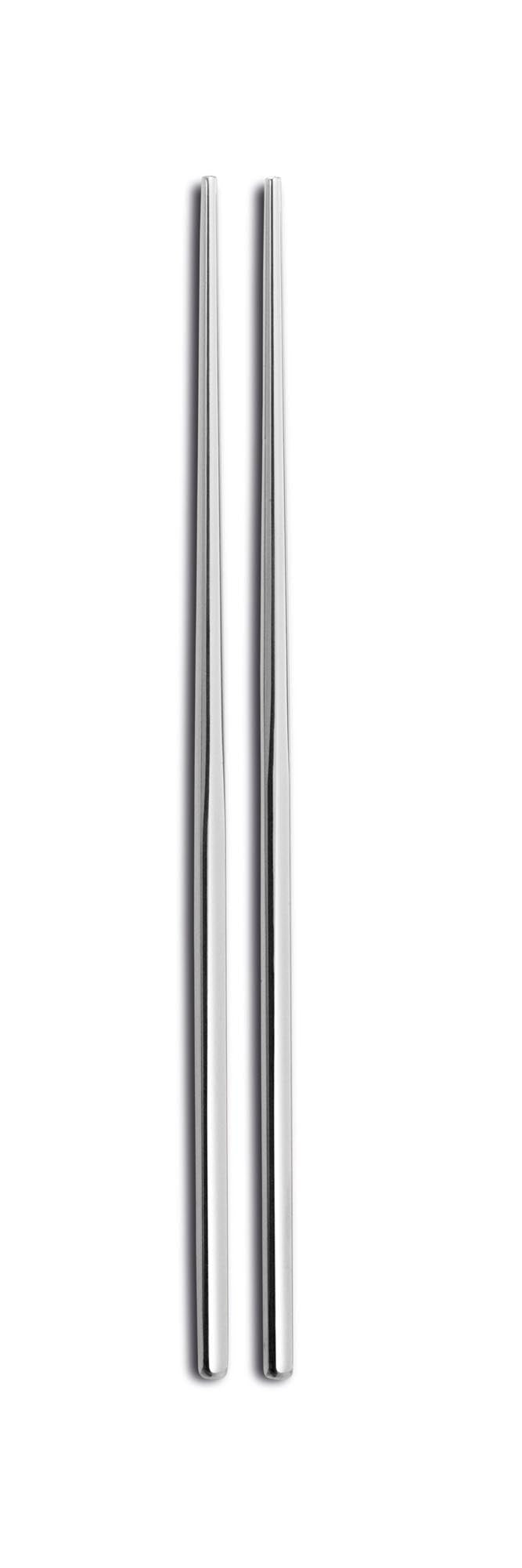 2er Set Palillos Essstäbchen 18/10 silber in Silber präsentiert im Onlineshop von KAQTU Design AG. Besteck ist von Comas