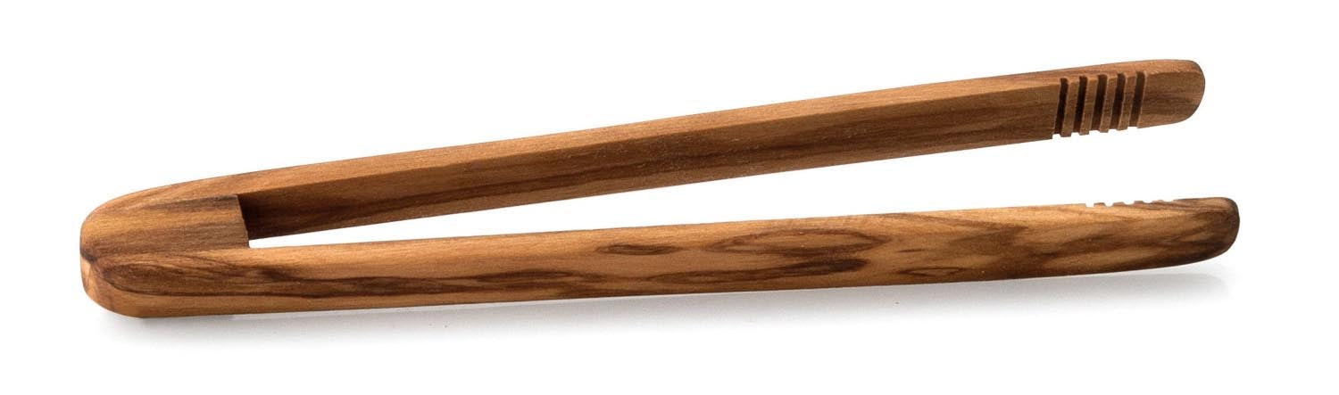 Olivenholz Gourmetzange 15cm in Braun präsentiert im Onlineshop von KAQTU Design AG. Werkzeuge ist von Continenta