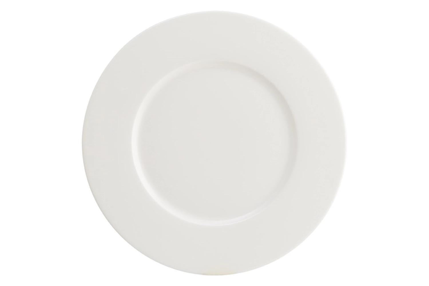 Neat Teller flach 24cm in Weiss präsentiert im Onlineshop von KAQTU Design AG. Teller ist von Bonna