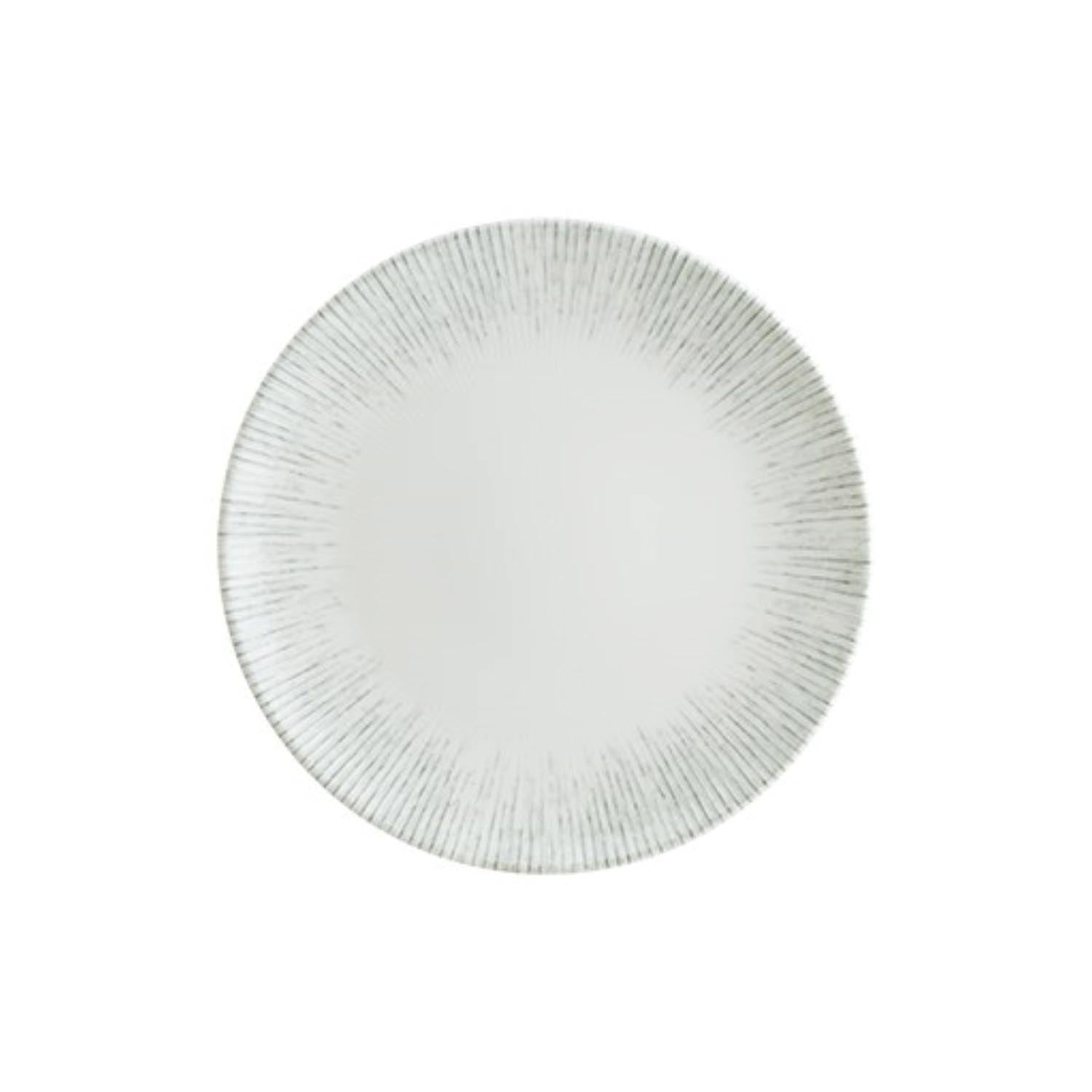 Iris Gourmet Teller flach 21cm in Weiss präsentiert im Onlineshop von KAQTU Design AG. Teller ist von Bonna