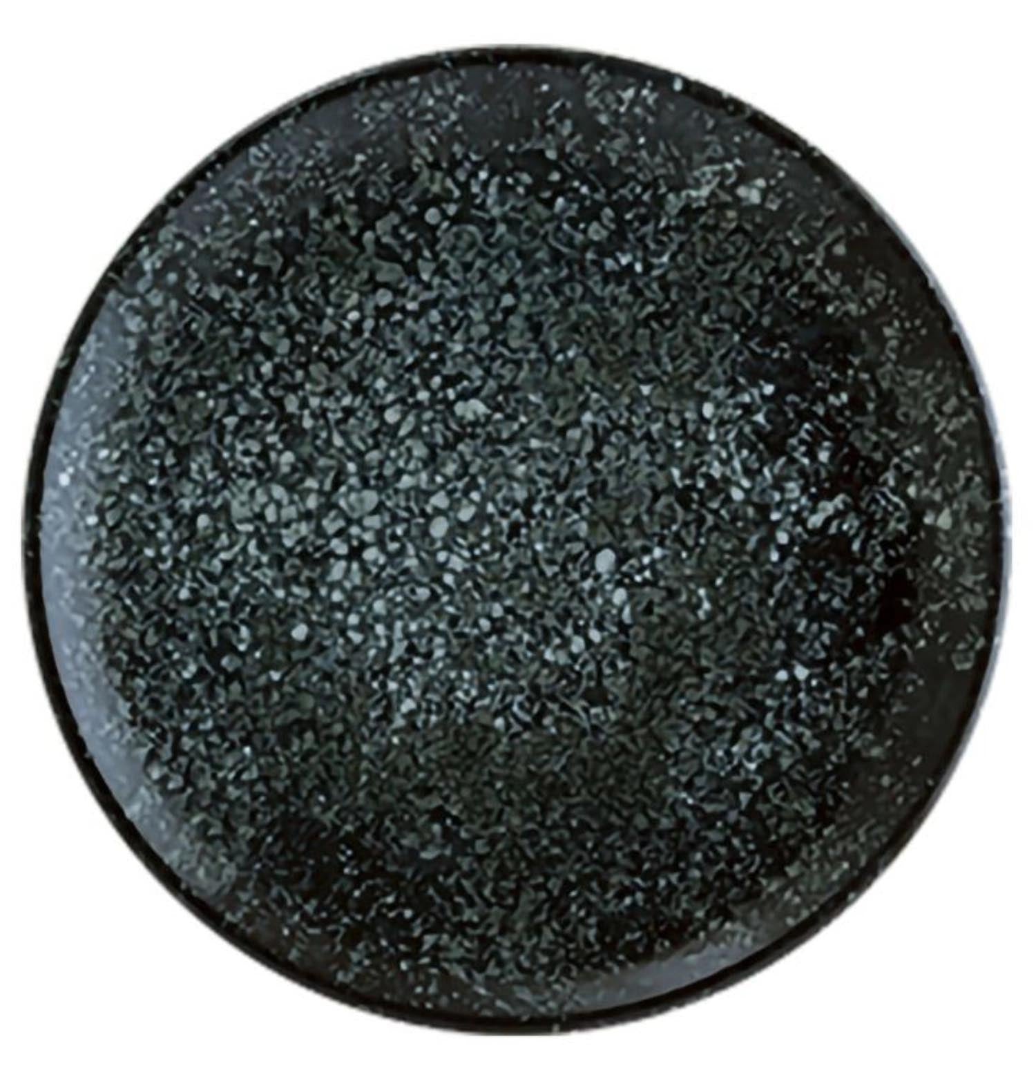 Cosmos Black Gourmet Teller flach D30cm in Schwarz präsentiert im Onlineshop von KAQTU Design AG. Teller ist von Bonna