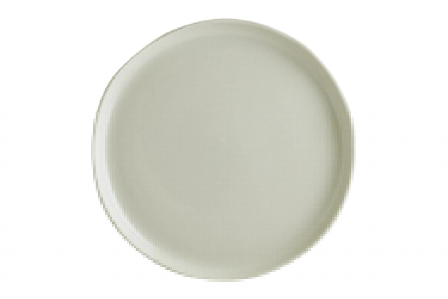 Cras Teller flach D25cm in Weiss präsentiert im Onlineshop von KAQTU Design AG. Teller ist von Bonna