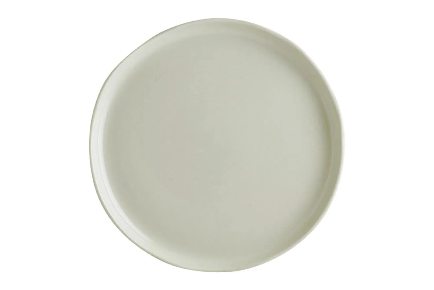 Cras Teller flach D25cm in Weiss präsentiert im Onlineshop von KAQTU Design AG. Teller ist von Bonna