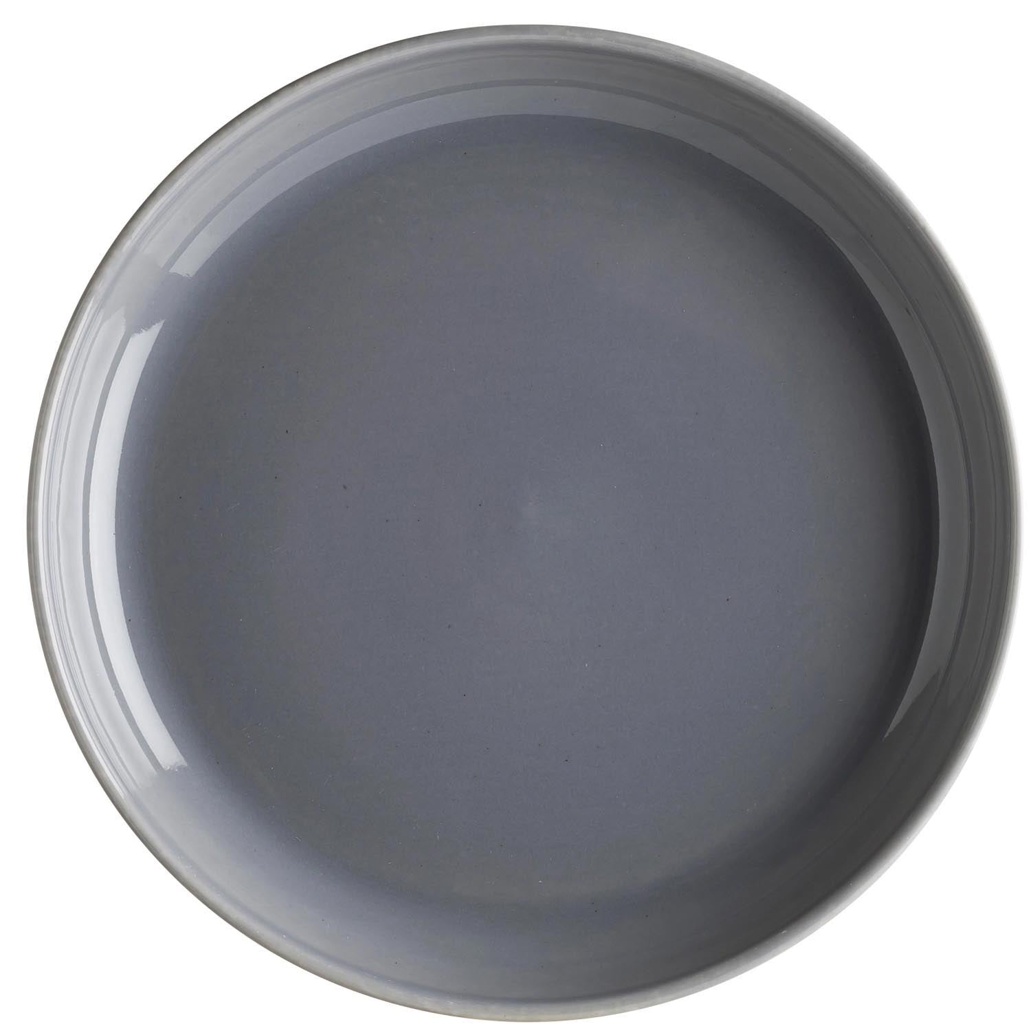 Ground gris Teller tief D24cm in Grau präsentiert im Onlineshop von KAQTU Design AG. Teller ist von Bonna