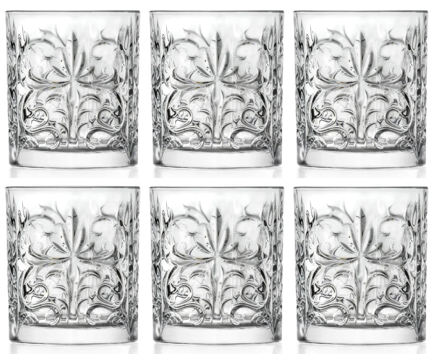 6er Set Tattoo Dof Becher Ø8.2 H9.4 cm, 34cl in Transparent präsentiert im Onlineshop von KAQTU Design AG. Glas ist von RCR