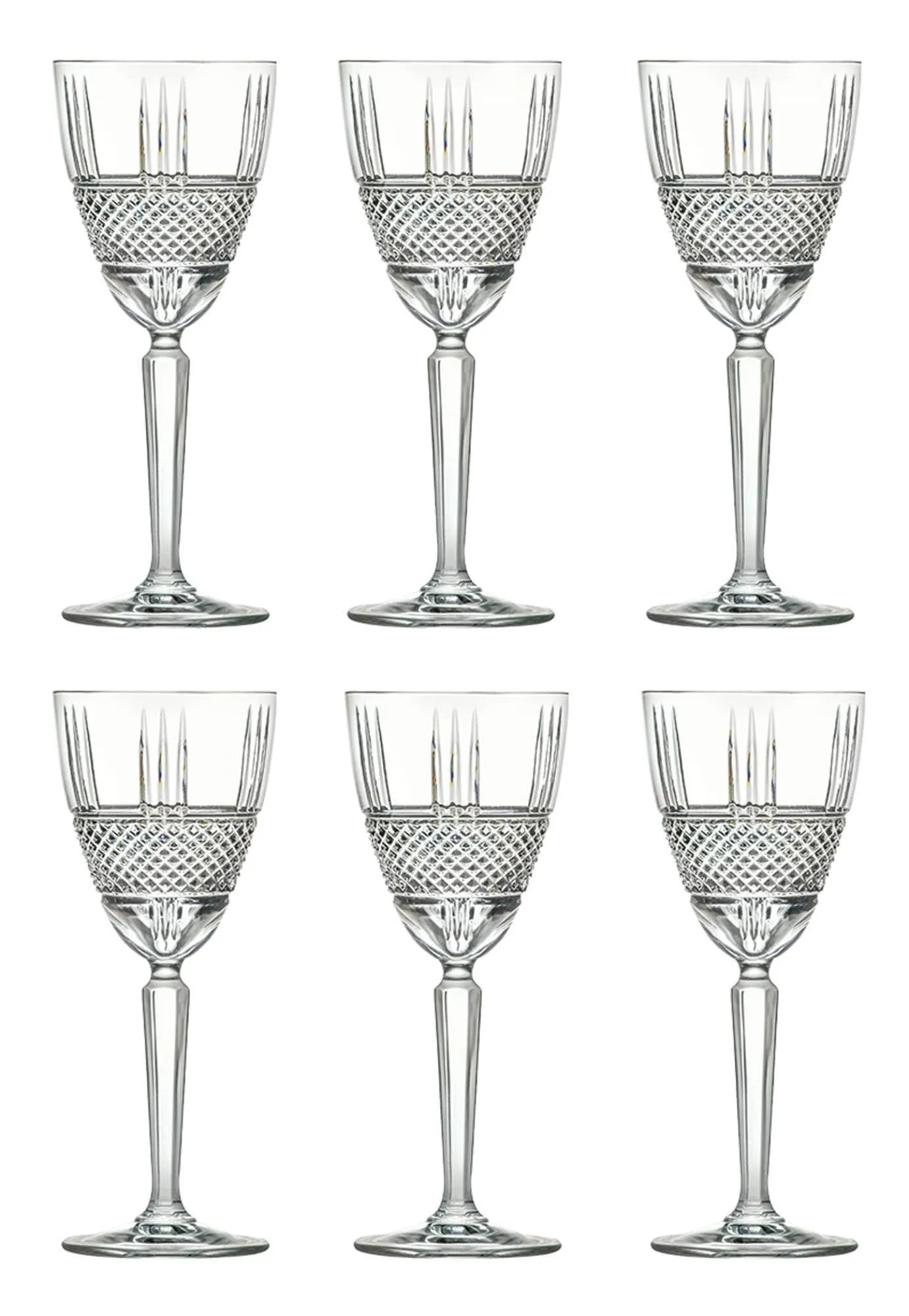 6er Set Brillante Weinglas Ø8.6 H20.5 cm, 29cl in Transparent präsentiert im Onlineshop von KAQTU Design AG. Wein- & Sektglas ist von RCR