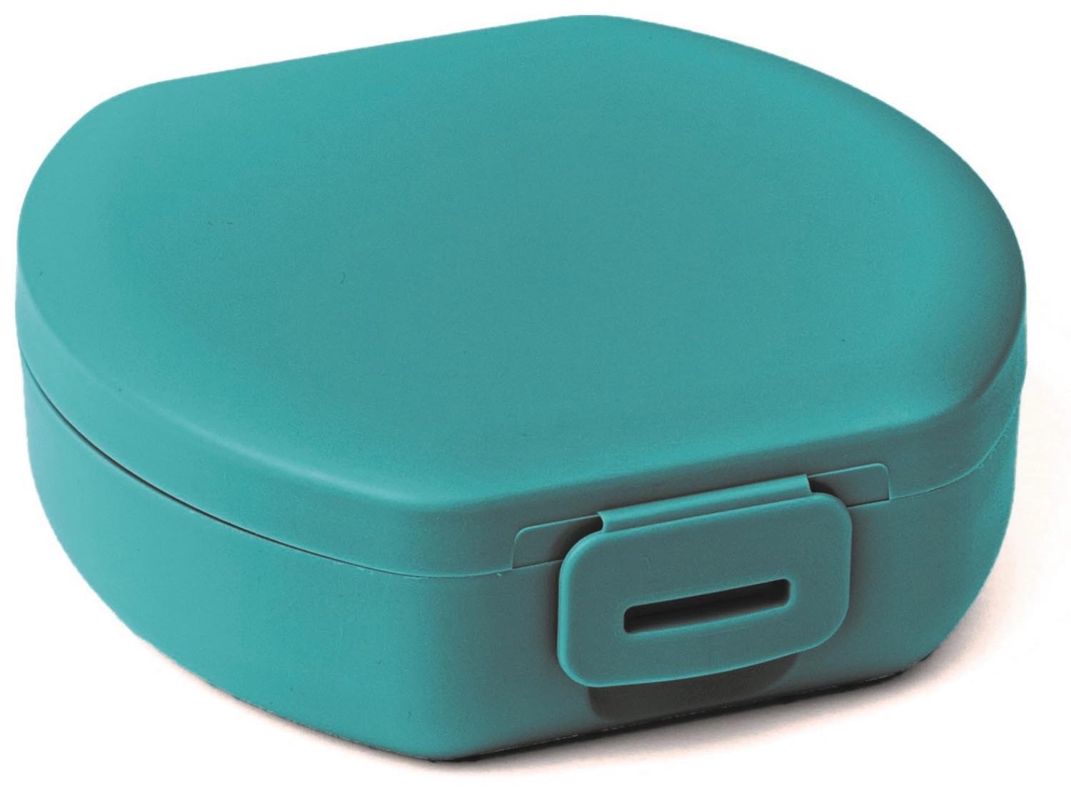 AMUSE BASIC Snackbox rund 112x110x40 DEEP SEA GREEN in Grün präsentiert im Onlineshop von KAQTU Design AG. Aufbewahrungsbehälter ist von Amuse