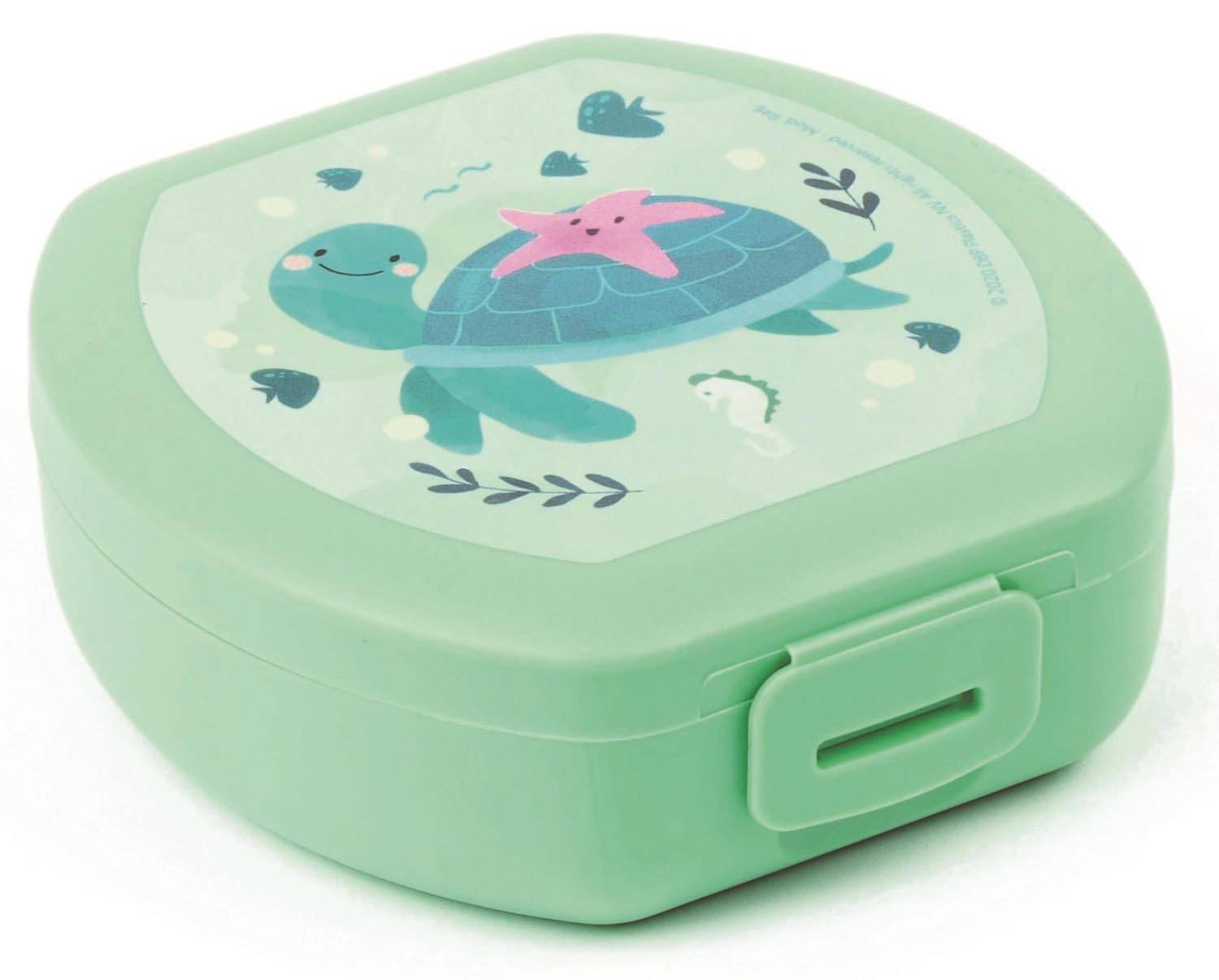 Sealife Cookiebox Schildkröte 112x110x40  Hellgrün in Grün präsentiert im Onlineshop von KAQTU Design AG. Aufbewahrungsbehälter ist von Amuse