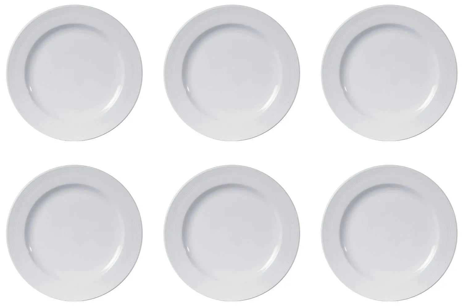 6er Set Karat 19 Teller flach 21cm Top CC in Weiss präsentiert im Onlineshop von KAQTU Design AG. Teller ist von Royal Porcelain