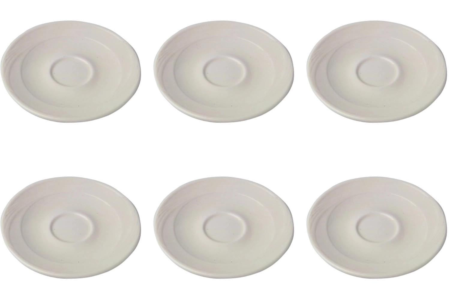 6er Set Maxa Dura 83 Kaffee Untertasse 15.5cm Aligro in Weiss präsentiert im Onlineshop von KAQTU Design AG. Espressotassen ist von Royal Porcelain