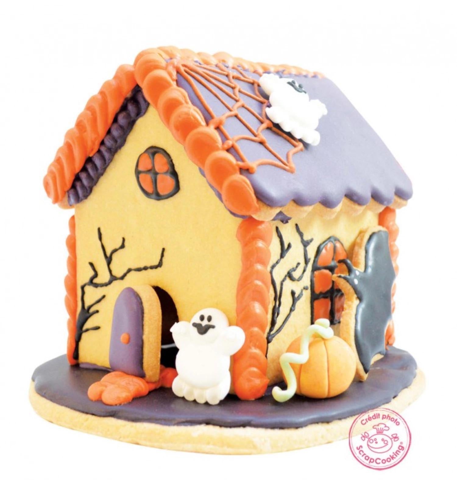 Set mit 5 Halloween-Ausstechern von Scrap Cooking, ideal für gruselige Kekse und Dekorationen. Perfekt für kreative Backideen.
