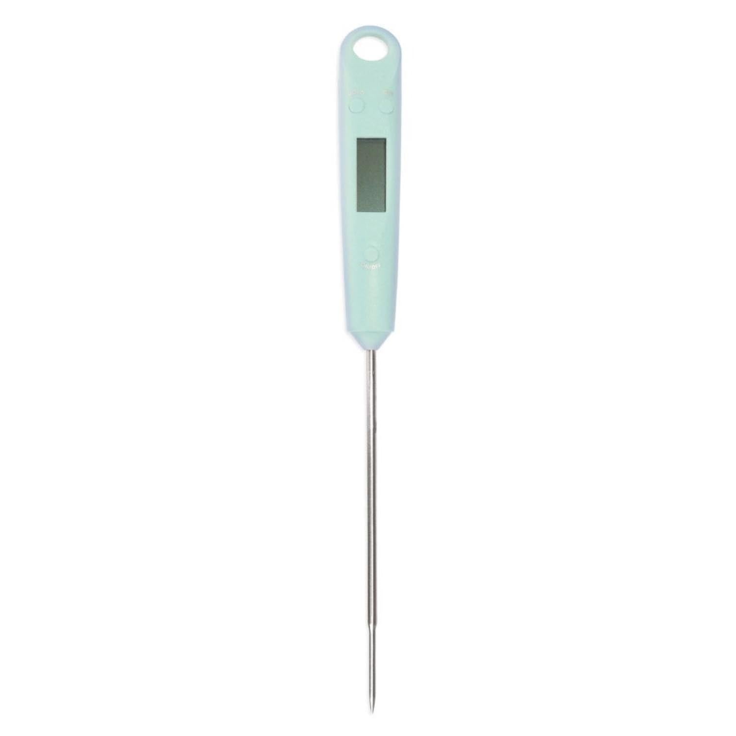 Präzises Lebensmittelthermometer von Scrap Cooking, ideal für Kochen und Backen, inklusive Batterie, einfach zu bedienen.