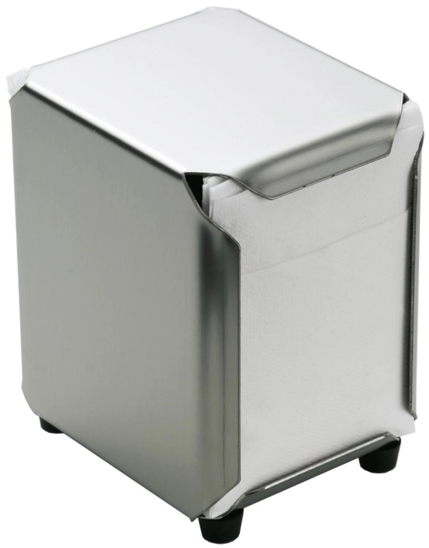 Serviettenspender 100x90mm, H130mm in Silber präsentiert im Onlineshop von KAQTU Design AG. Küchenhelfer ist von Stöckel