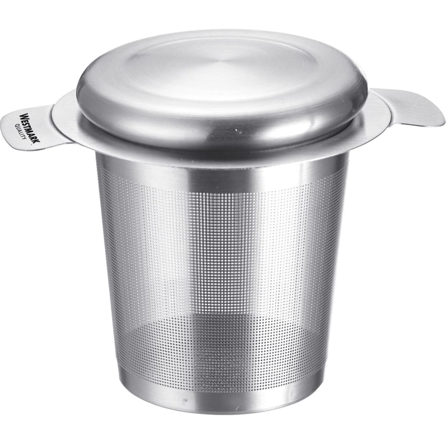 Dauerfilter Tee Teatime 75x95x75mm D. inkl. Flügel 10cm in Silber präsentiert im Onlineshop von KAQTU Design AG. Küchenhelfer ist von Westmark