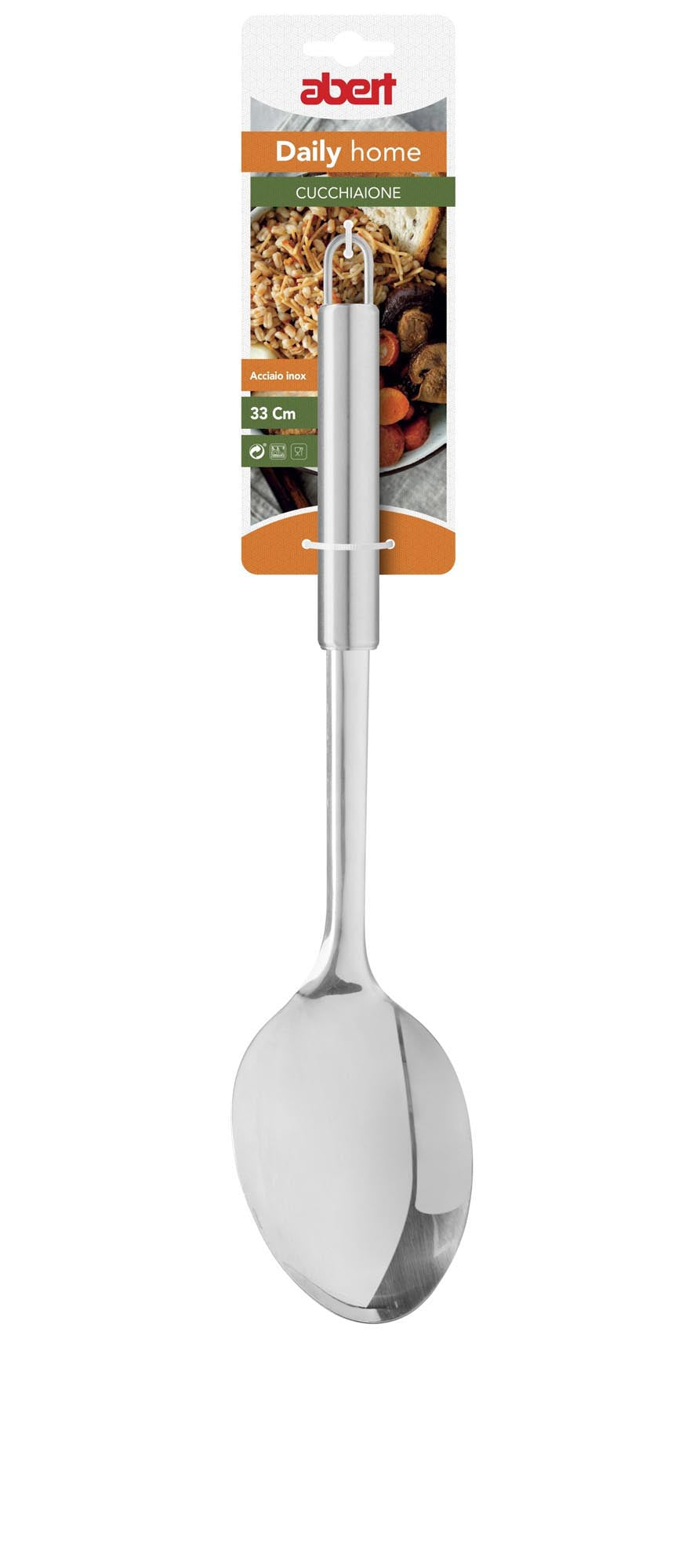Eleganter Servicelöffel aus Edelstahl, 32,5 cm lang, ideal für den täglichen Gebrauch und stilvolles Servieren von Speisen.