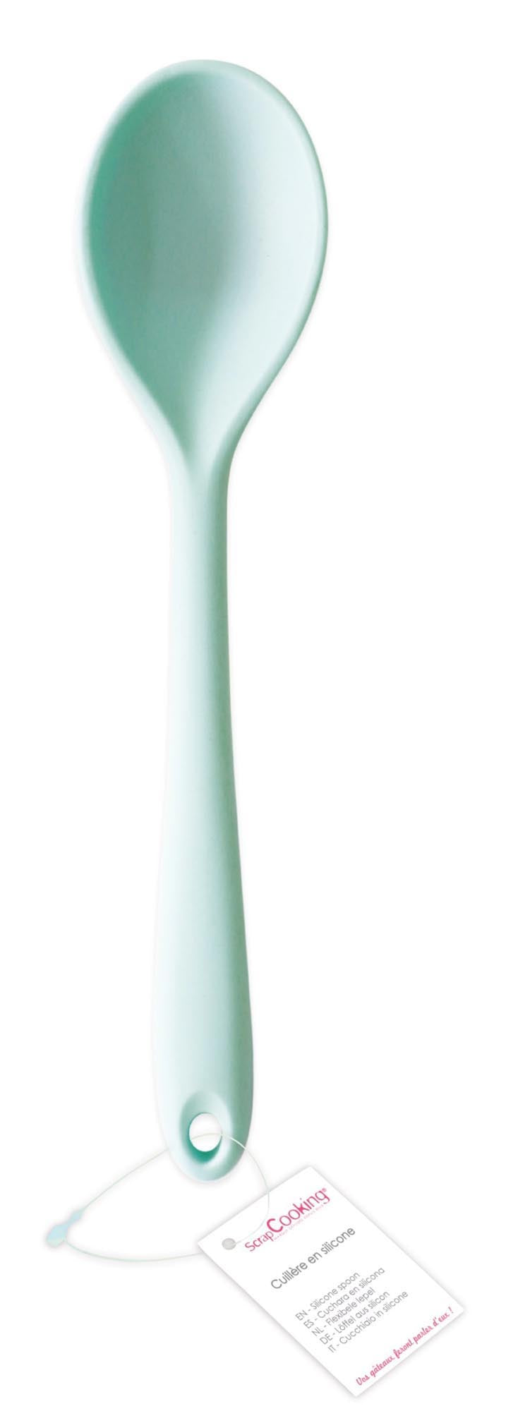 Silikonlöffel 27.3cm in Grün präsentiert im Onlineshop von KAQTU Design AG. Backutensilien ist von Scrap Cooking