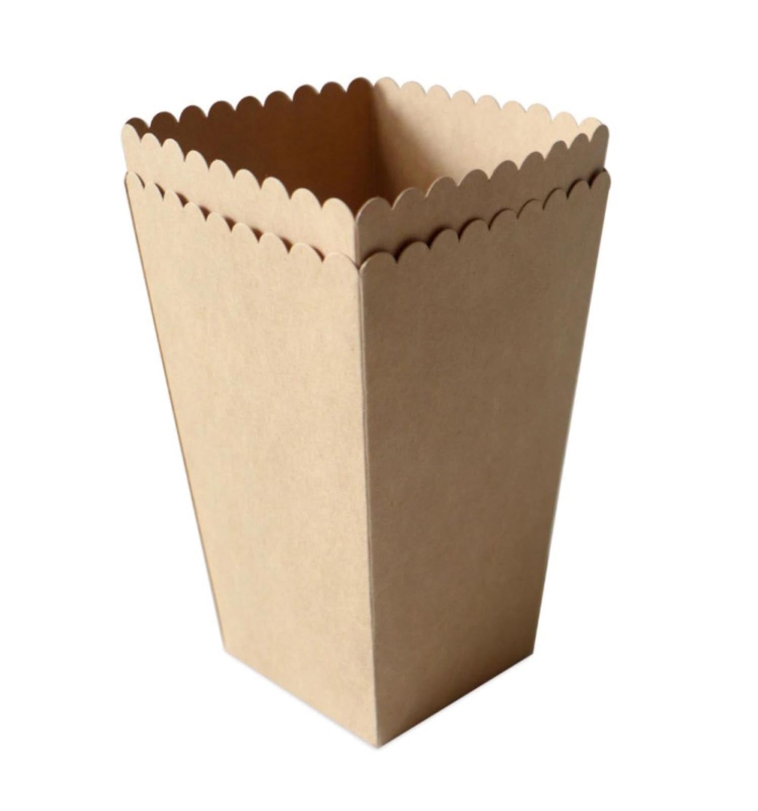 6er Set Popcorn Becher in Braun präsentiert im Onlineshop von KAQTU Design AG. Kuchenuntersatz ist von Scrap Cooking