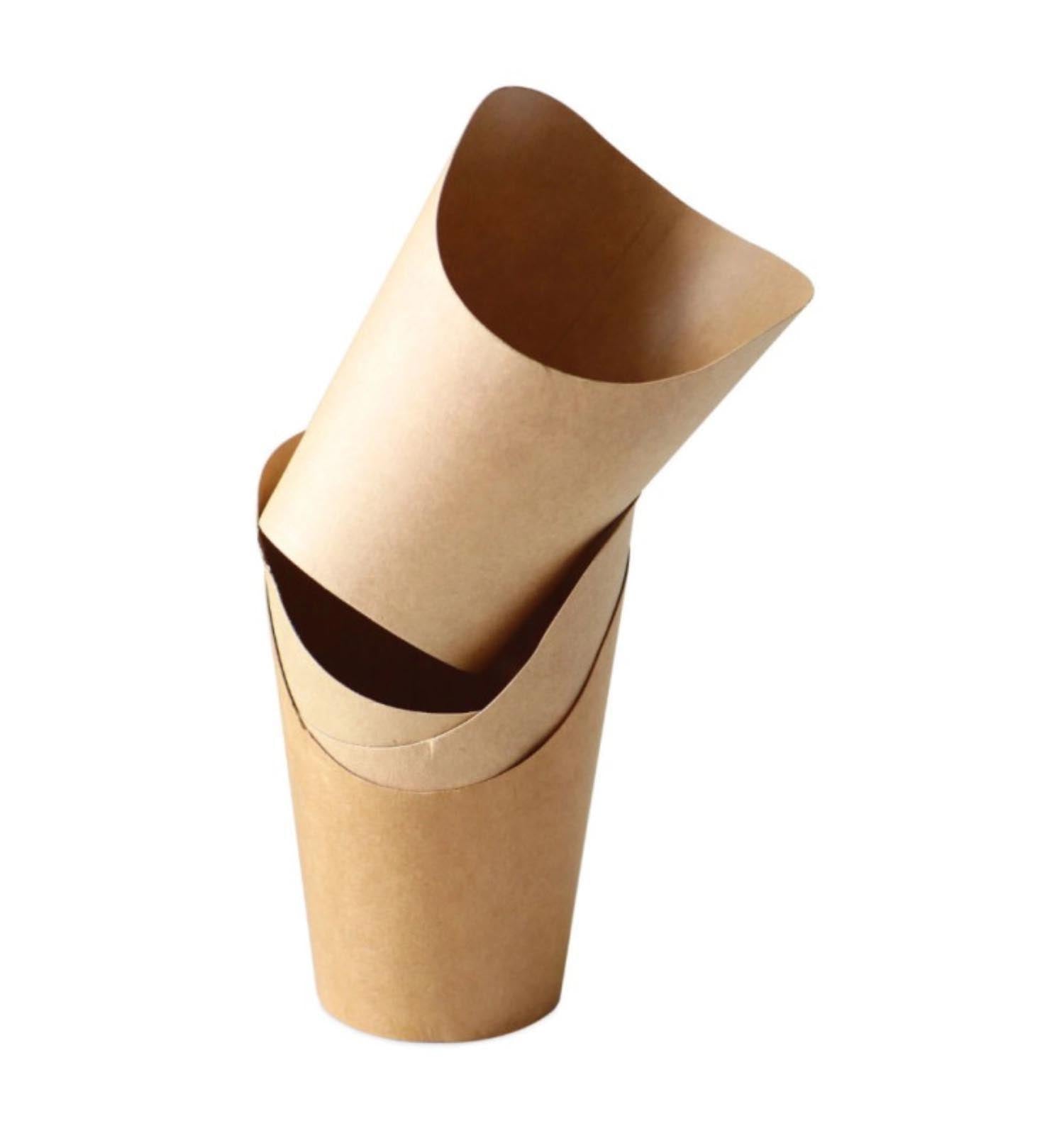 6er Set Bubble Waffle und Churro Becher in Braun präsentiert im Onlineshop von KAQTU Design AG. Kuchenuntersatz ist von Scrap Cooking