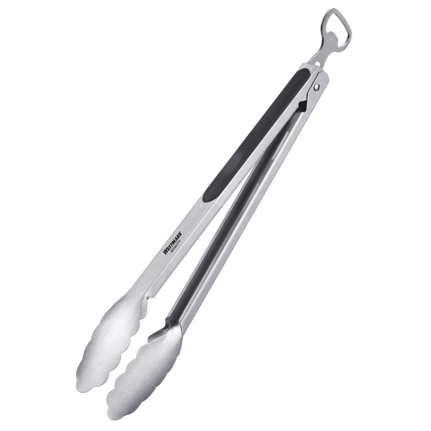 Grillzange Classic Spezial Mix mit Flaschenöffner 35cm in Silber präsentiert im Onlineshop von KAQTU Design AG. Grillzubehör ist von Westmark