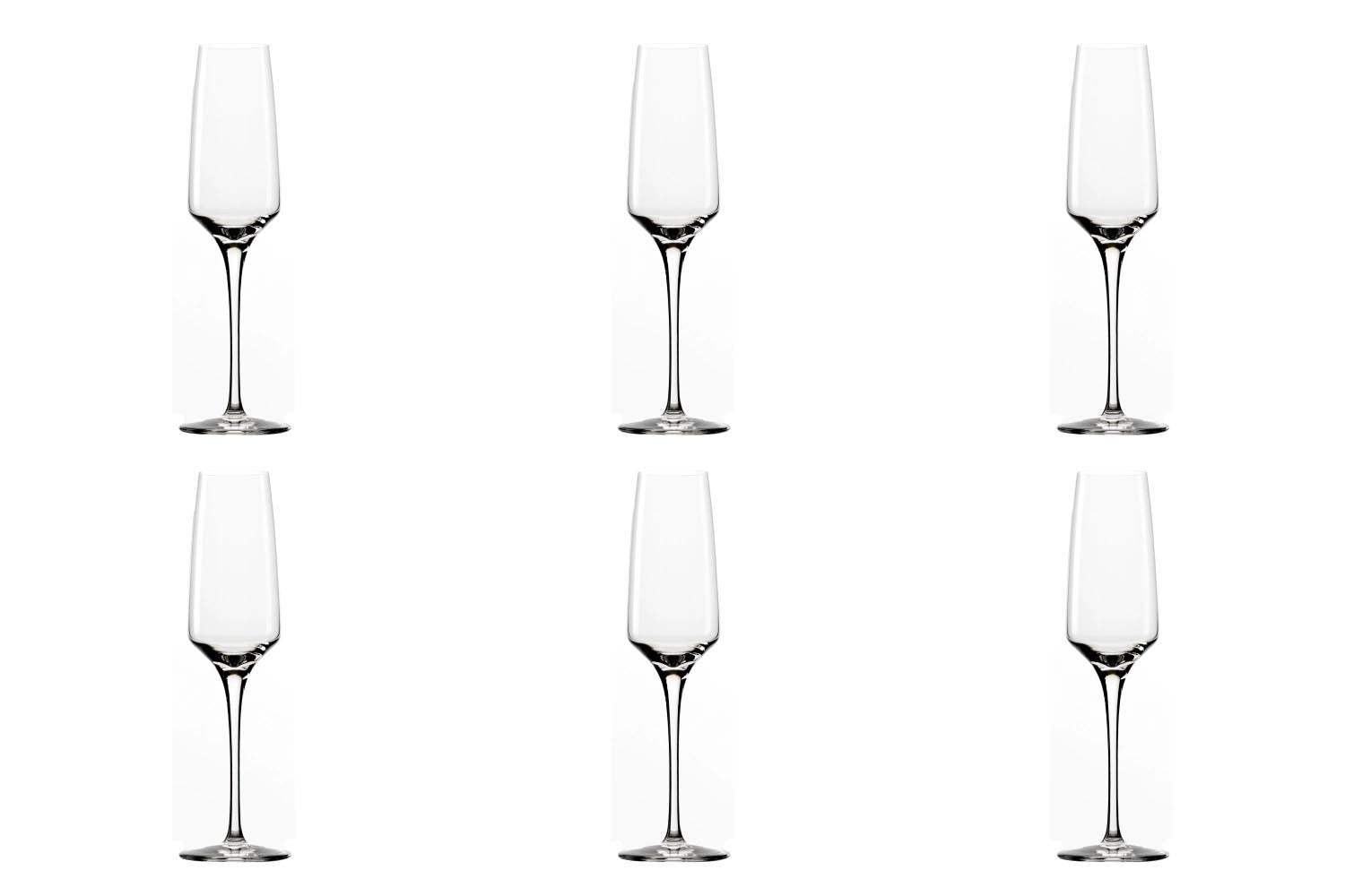 6er Set Experience Sektkelch 188ml h:224mm in Transparent präsentiert im Onlineshop von KAQTU Design AG. Glas ist von Stölzle