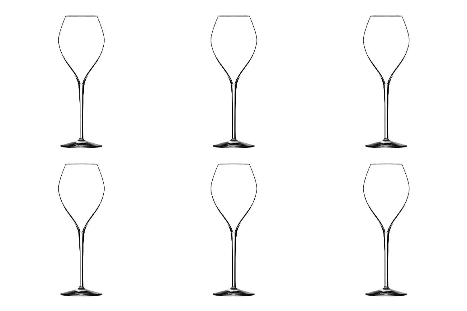 6er Set Jamesse Premium Champagnerglas 25cl in Transparent präsentiert im Onlineshop von KAQTU Design AG. Glas ist von Lehmann Glass