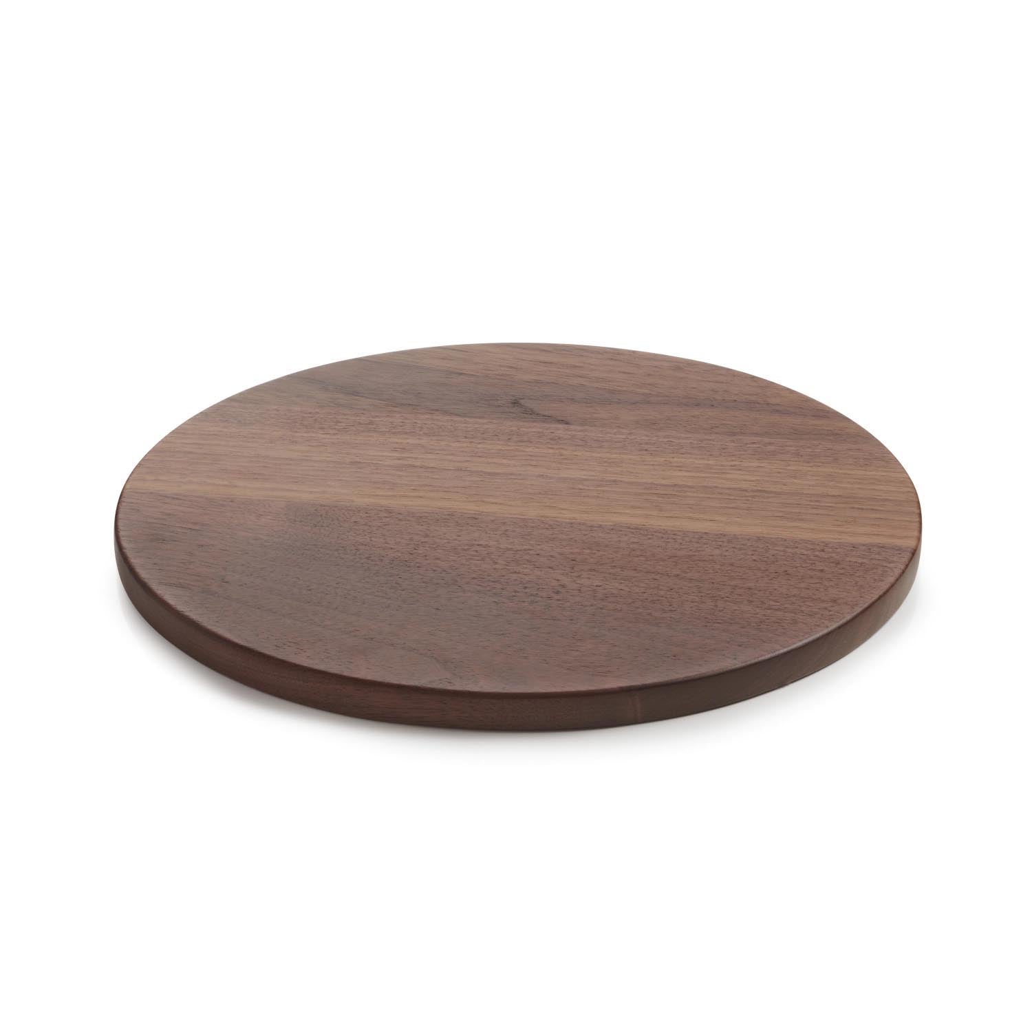 En Scene Serviertablett rund D20cm Walnussholz in Braun präsentiert im Onlineshop von KAQTU Design AG. Tablett ist von Revol