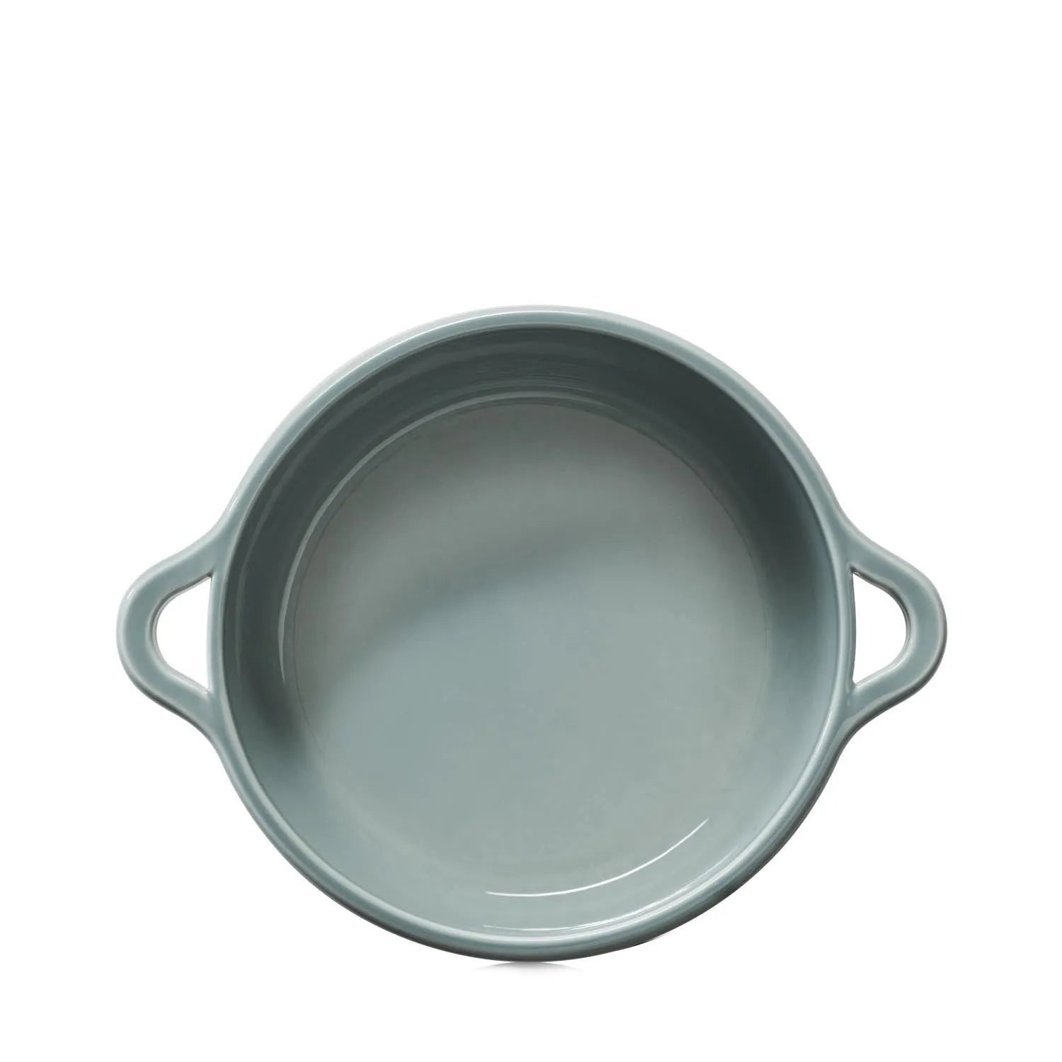Elegante Induktionskasserolle D29cm in wolkengrau von Revol, ideal für stilvolles Kochen ohne Deckel, robust und hochwertig.