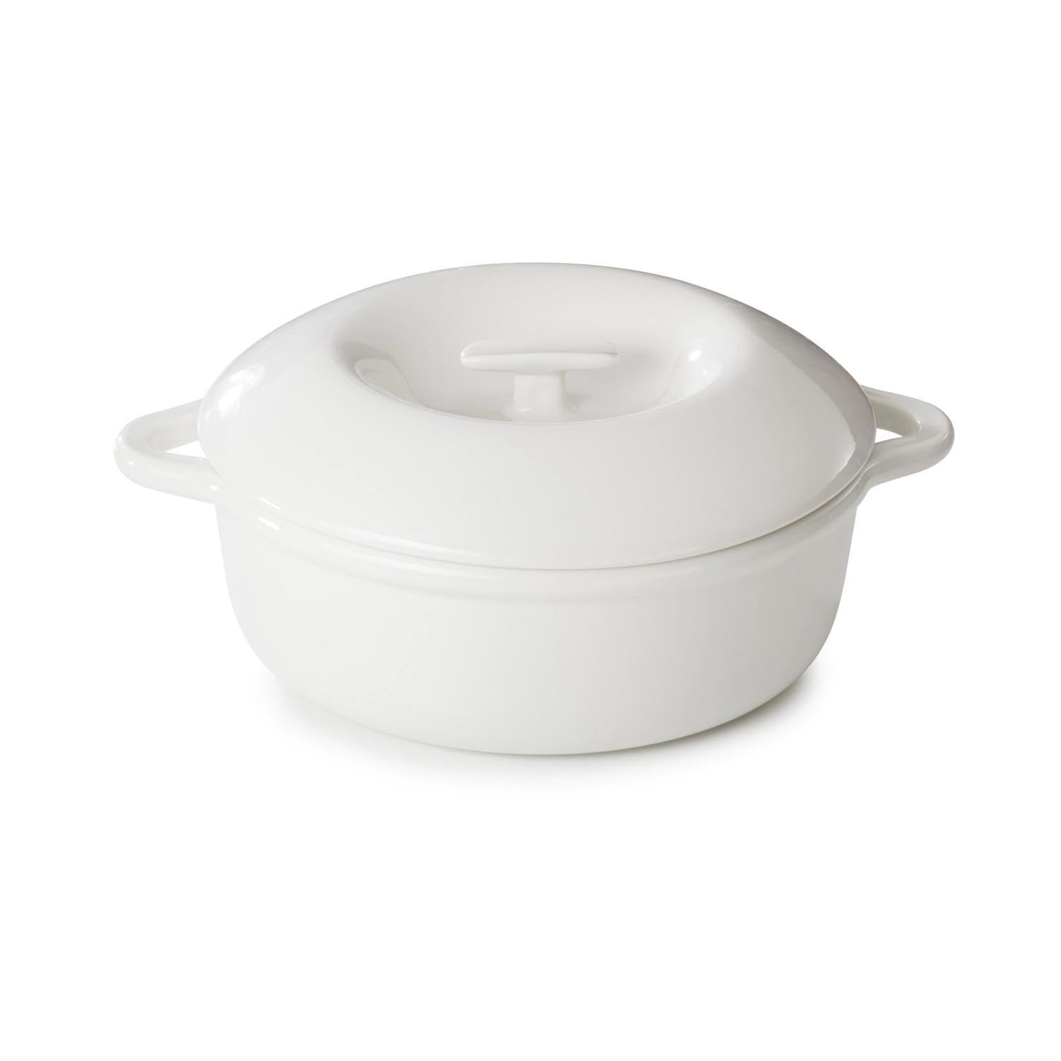 Bombance Induktionskasserolle D29cm alab. weiss mit Deckel in Weiss präsentiert im Onlineshop von KAQTU Design AG. Pfanne/Topf ist von Revol