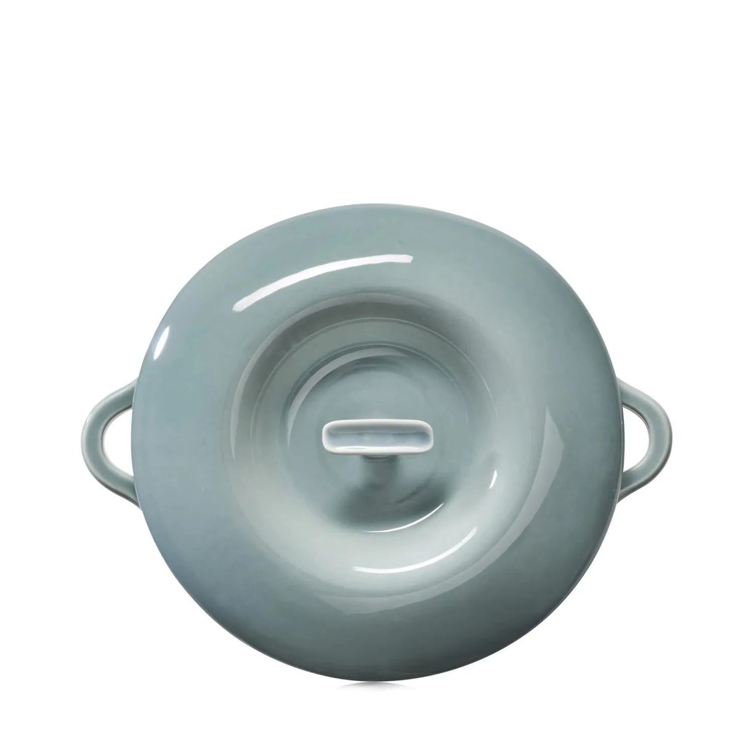 Elegante Induktionskasserolle D31cm in Wolkengrau von Revol, ideal für stilvolles Kochen, mit passendem Deckel.