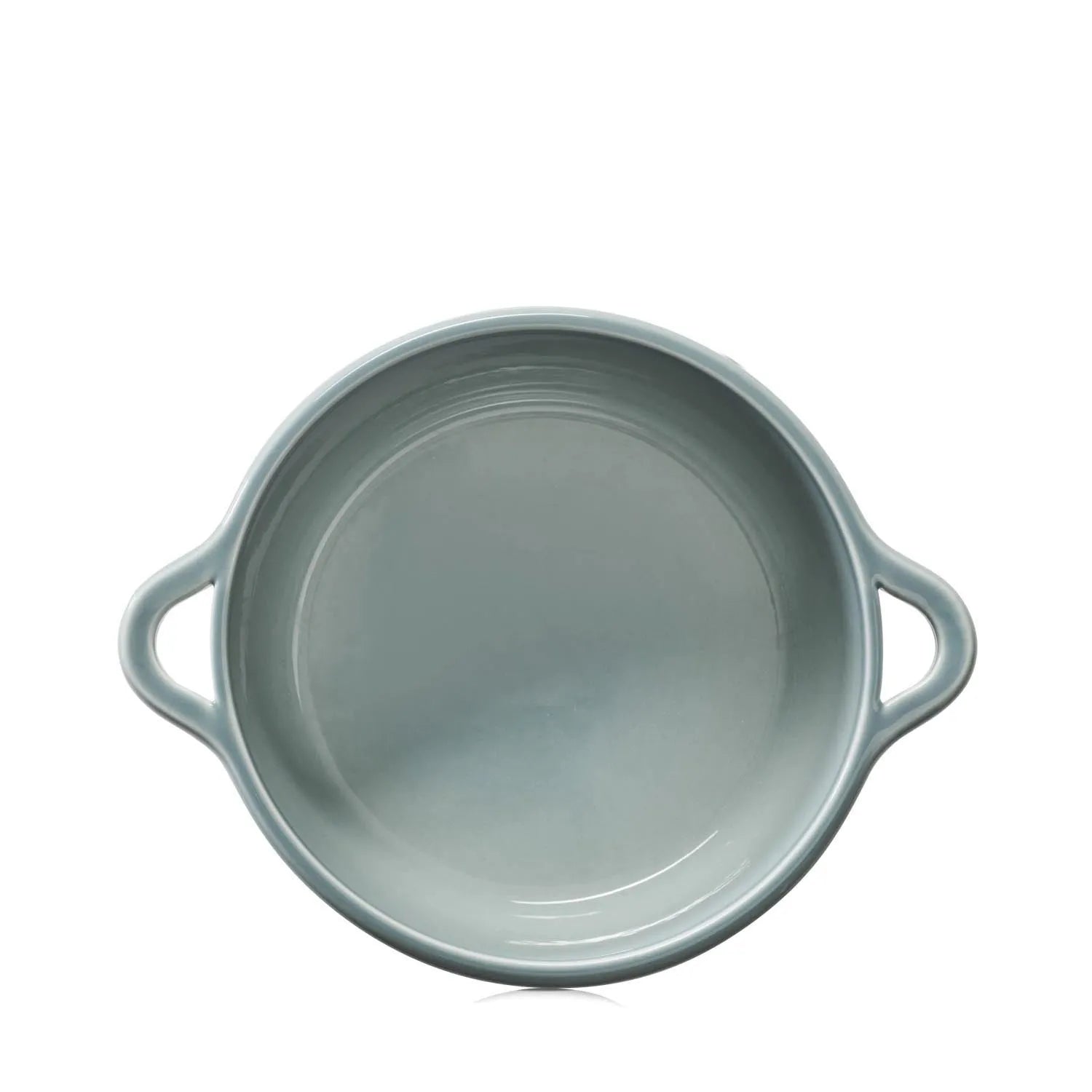 Elegante Induktionskasserolle D22cm in wolkengrau von Revol, ideal für stilvolles Kochen ohne Deckel, robust und vielseitig einsetzbar.