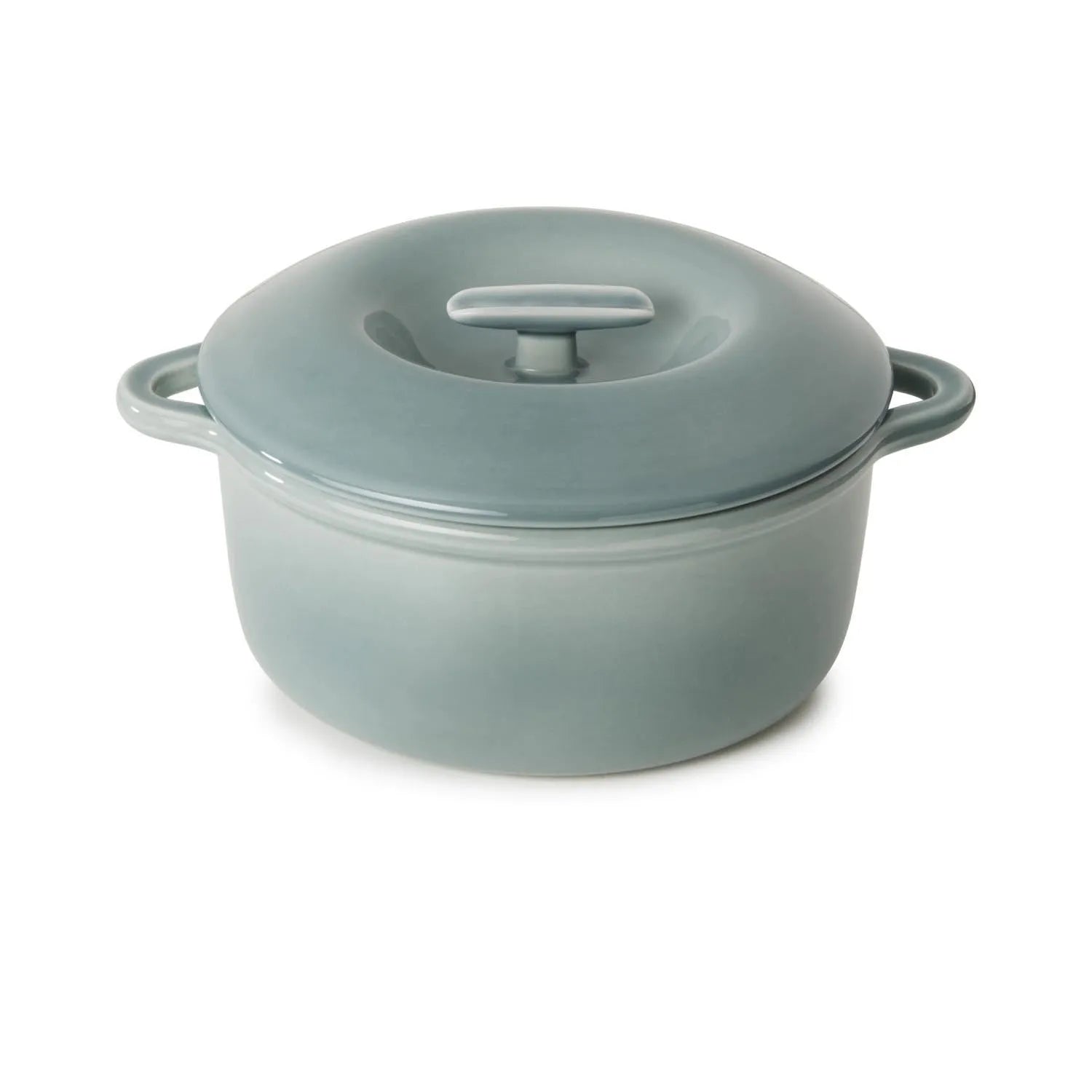 Bombance Induktionskasserolle D22cm wolkengrau mit Deckel in Silber präsentiert im Onlineshop von KAQTU Design AG. Pfanne/Topf ist von Revol