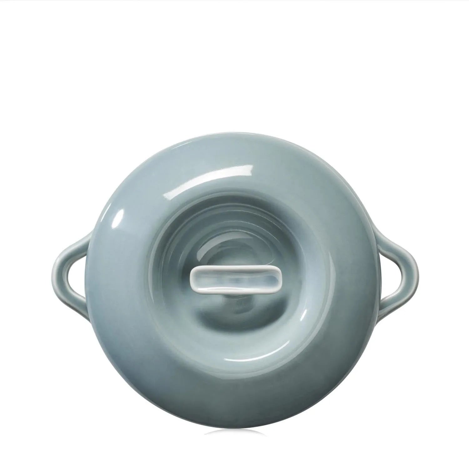 Elegante Induktionskasserolle D19cm in wolkengrau von Revol, ideal für stilvolles Kochen, inklusive passendem Deckel.