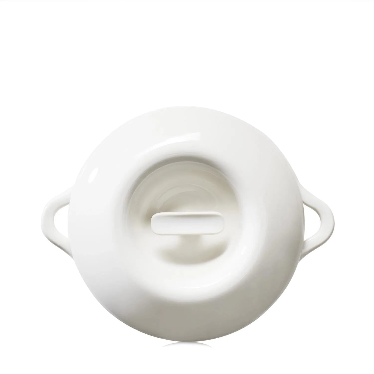 Elegante Induktionskasserolle von Revol, 19cm, in Alabasterweiß, mit Deckel. Perfekt für stilvolles Kochen und Servieren.