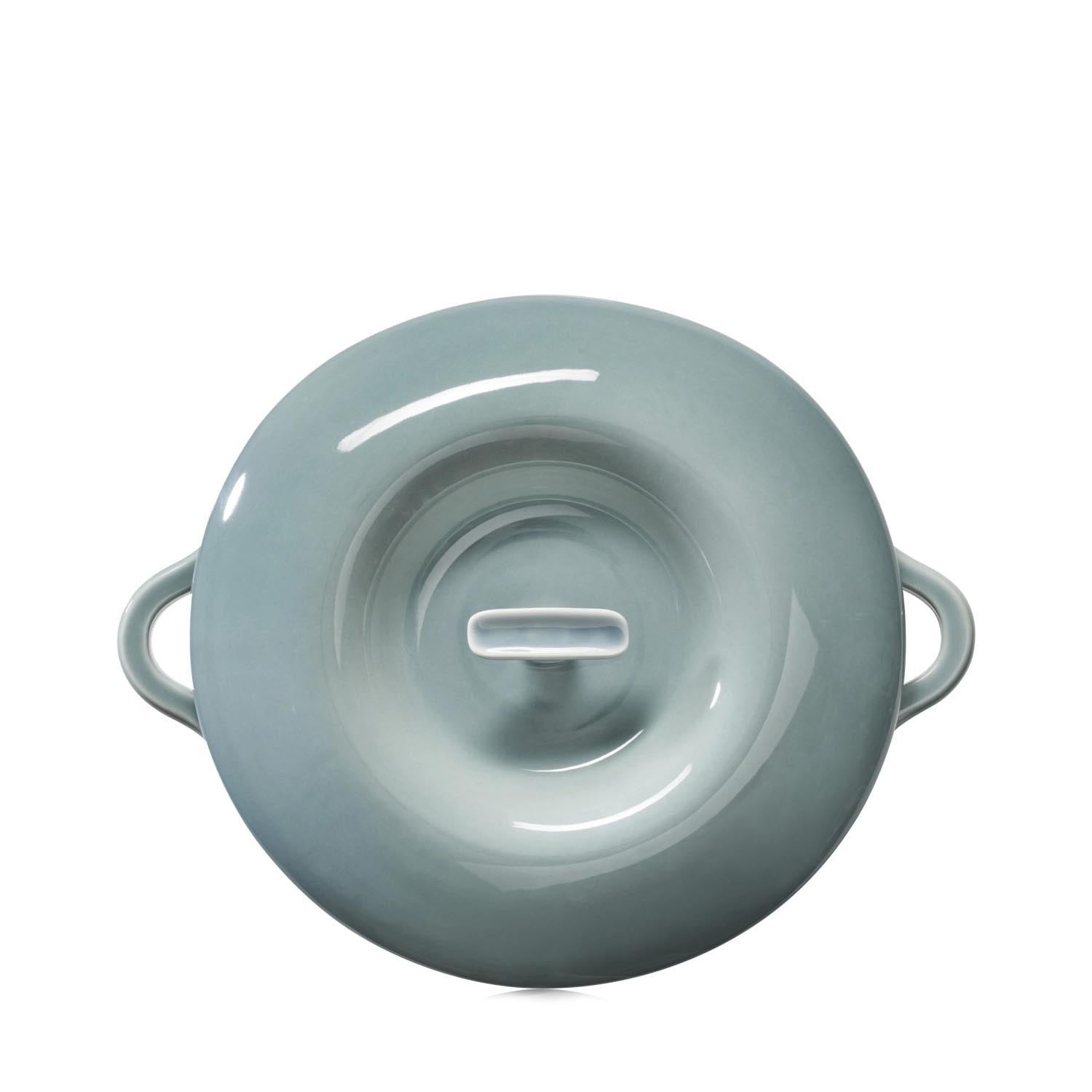 Bombance Porzellandeckel für Kasserolle D31cm wolkengrau in Silber präsentiert im Onlineshop von KAQTU Design AG. Pfannendeckel ist von Revol