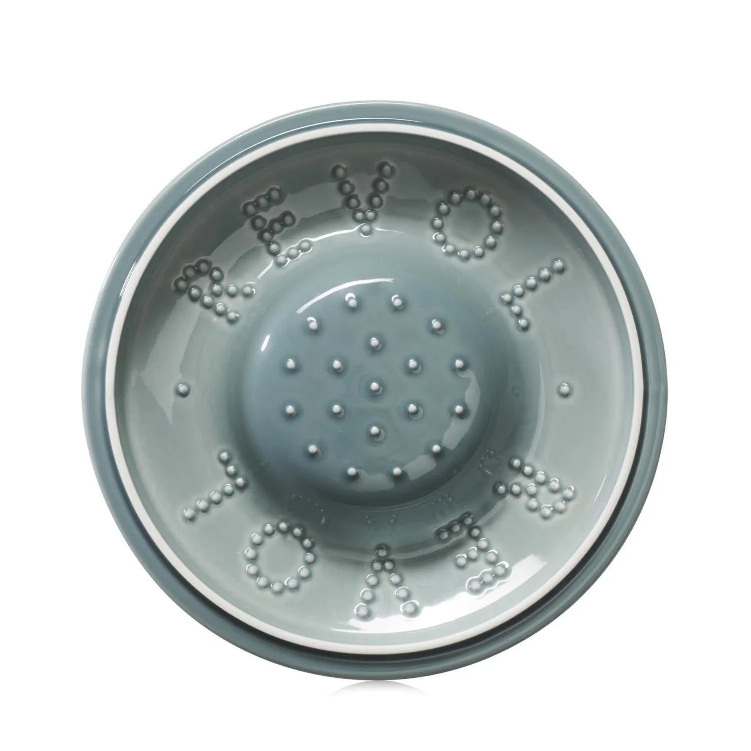 Eleganter Porzellandeckel D26cm in Wolkengrau von Revol, passend für Kasserollen, ideal für stilvolles Kochen und Servieren.