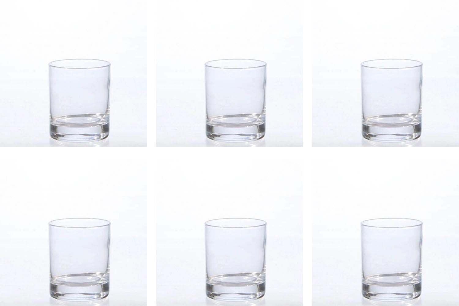 6er Set Islande Whiskybecher fh 30cl  Filet weiss 4cl in Transparent präsentiert im Onlineshop von KAQTU Design AG. Glas ist von Maison Truffe