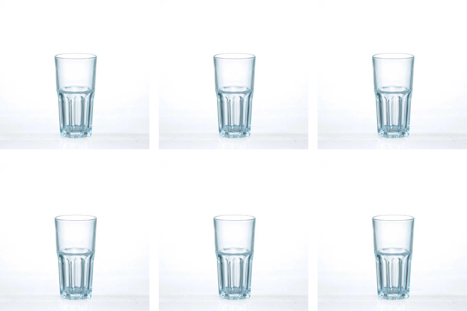 6er Set Granity Longdrinkbecher 31cl  2 5dl geeicht in Transparent präsentiert im Onlineshop von KAQTU Design AG. Glas ist von Maison Truffe