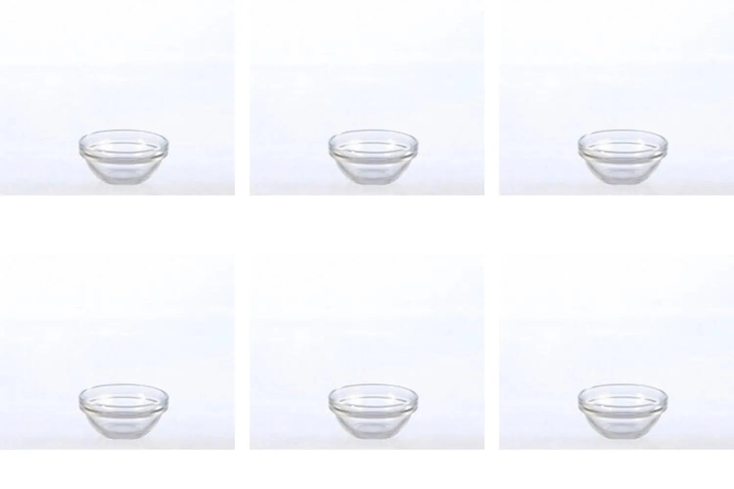 6er Set Empilable Glasschale rund  stapelbar 6cm in Transparent präsentiert im Onlineshop von KAQTU Design AG. Schale ist von Maison Truffe