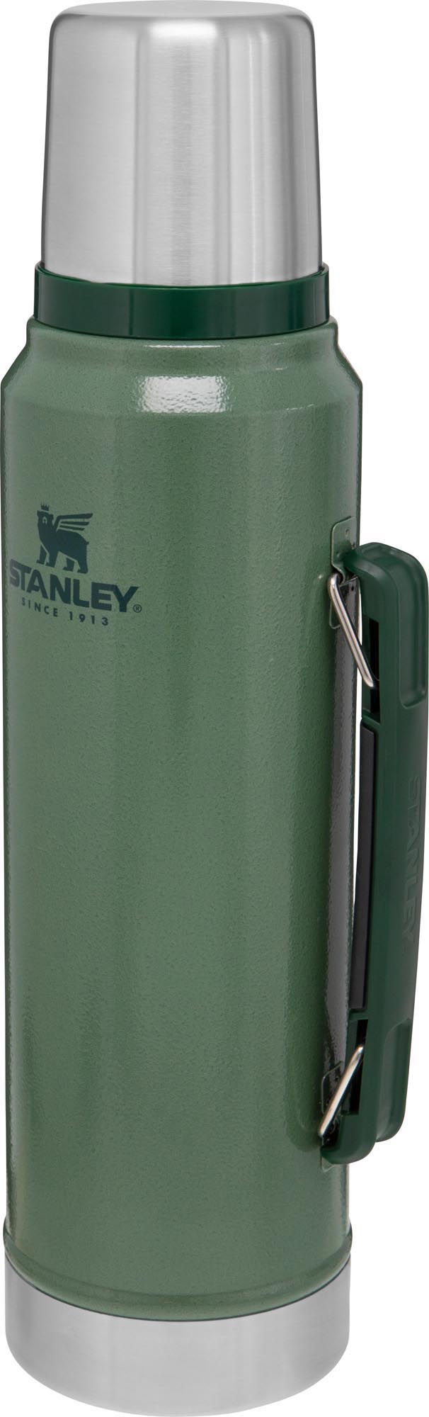 Legendary Classic Flasche 1.0l hammertone green in Grün präsentiert im Onlineshop von KAQTU Design AG. Trinkflasche ist von Stanley
