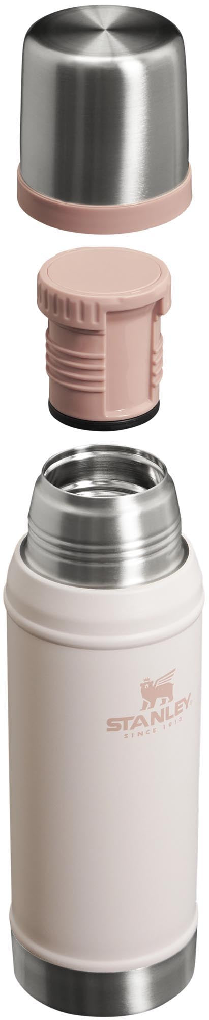 Die Stanley Legendary Classic 0.75l Flasche in Rose Quartz ist langlebig, elegant und ideal für heiße oder kalte Getränke.