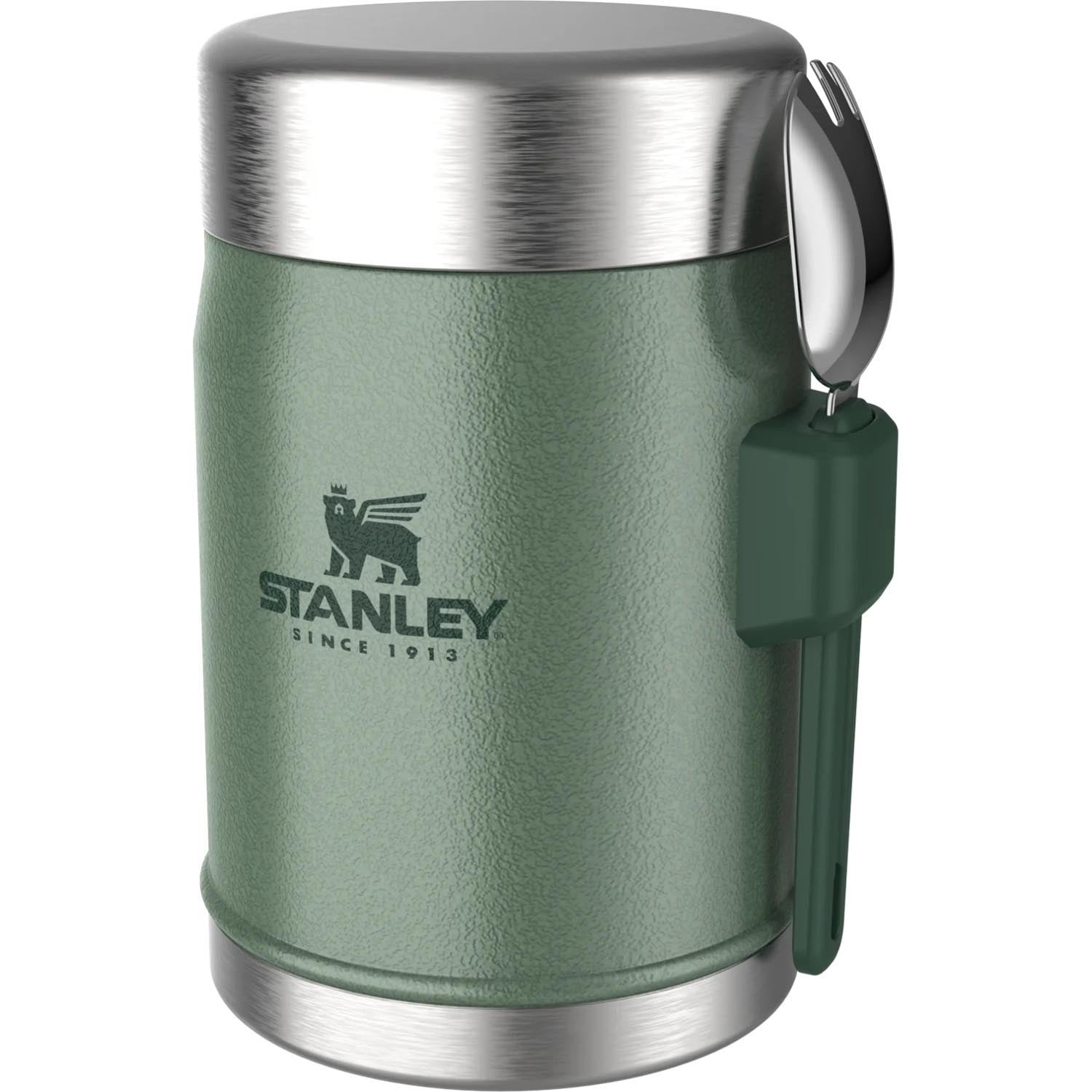 Legendary Food Jar + Spork 0.4l hammertone green in Grün präsentiert im Onlineshop von KAQTU Design AG. Trinkflasche ist von Stanley