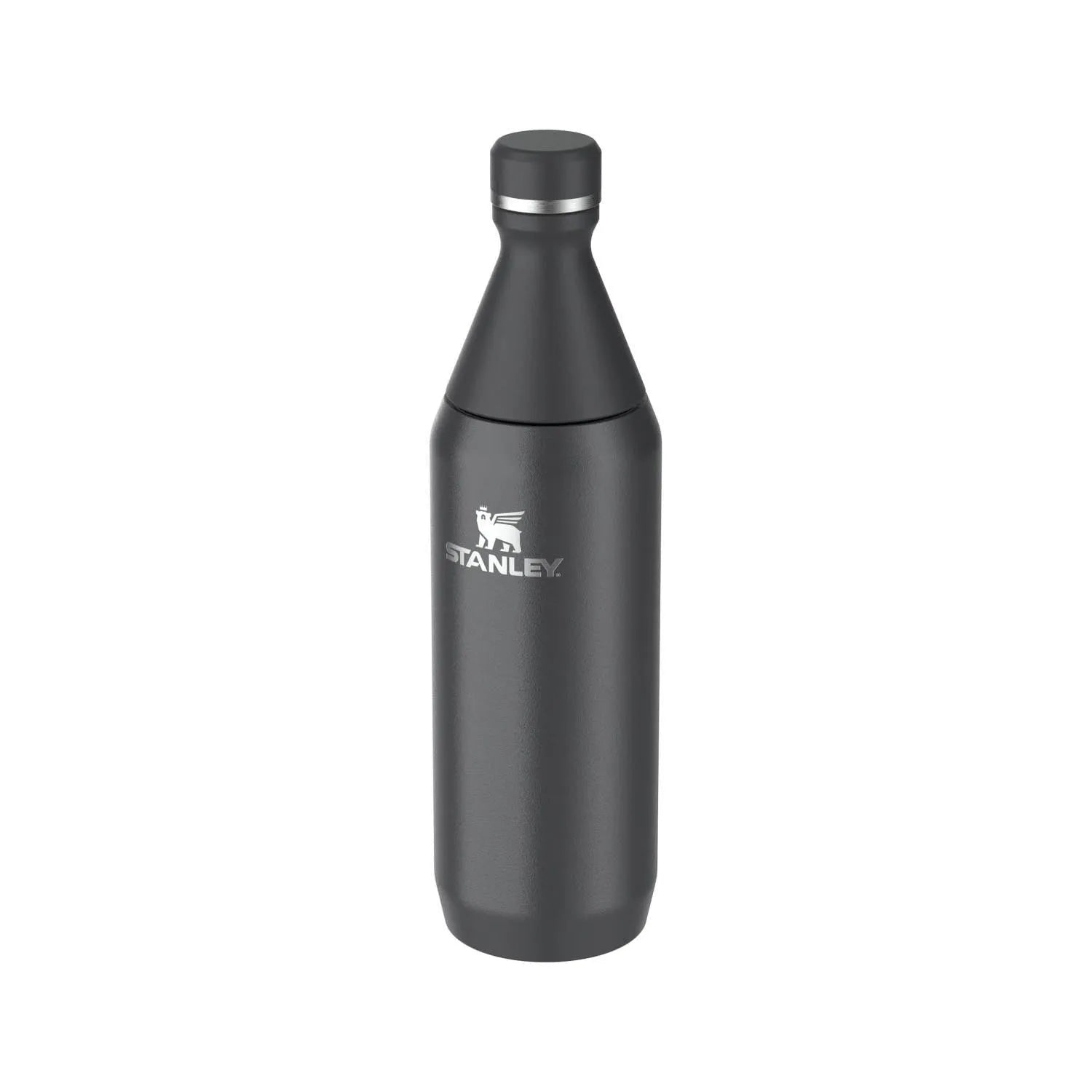 All Day Slim Flasche 0.6l black gloss in Schwarz präsentiert im Onlineshop von KAQTU Design AG. Trinkflasche ist von Stanley