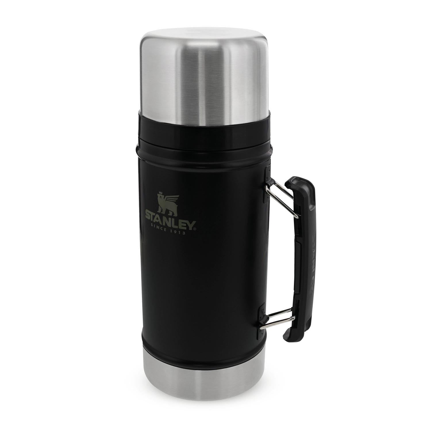 Legendary Food Jar 0.94l matte black pebble in Schwarz präsentiert im Onlineshop von KAQTU Design AG. Trinkflasche ist von Stanley