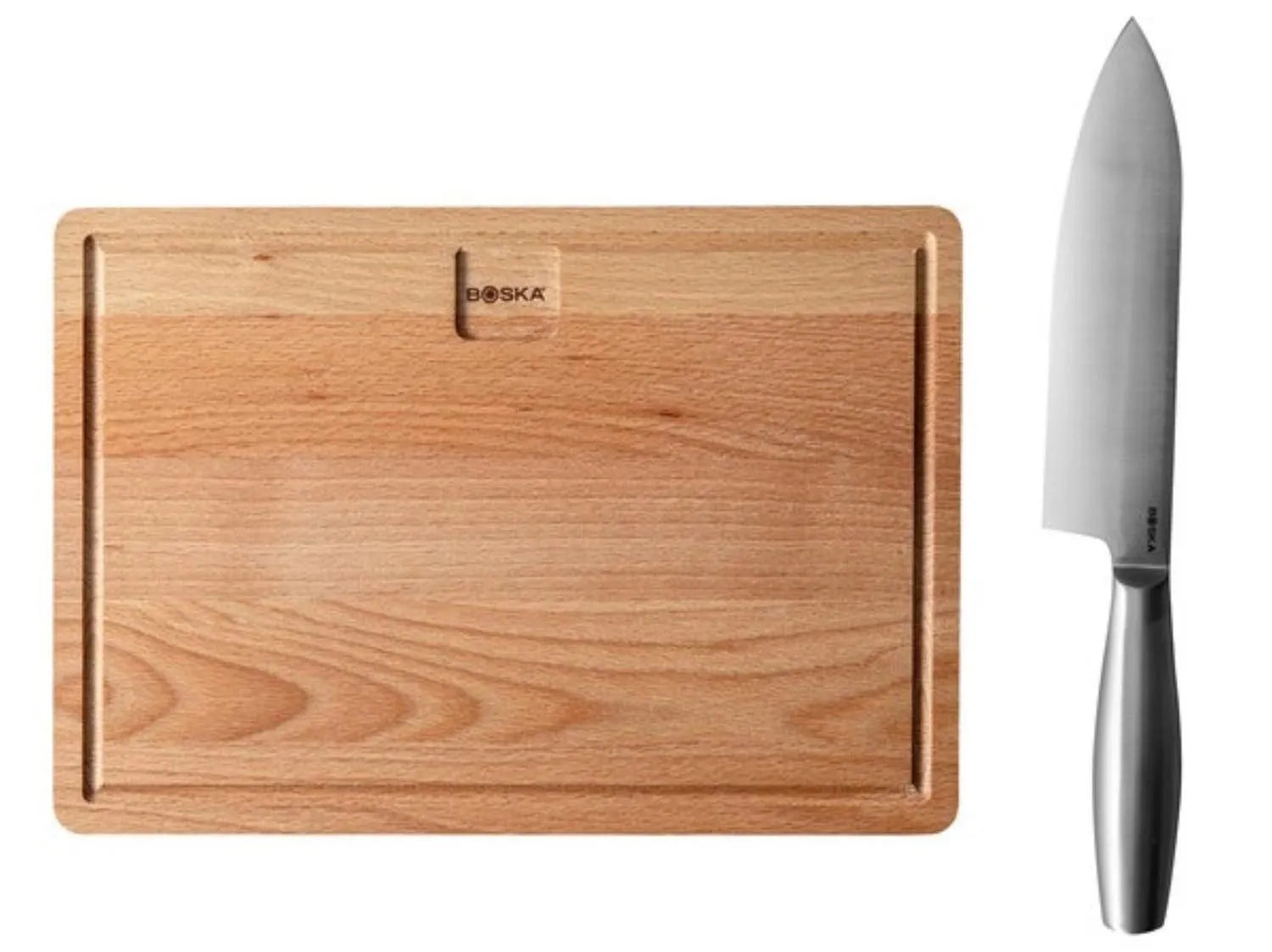 2tlg Geschenkset Chef Station in Braun präsentiert im Onlineshop von KAQTU Design AG. Schneidbrett ist von Boska