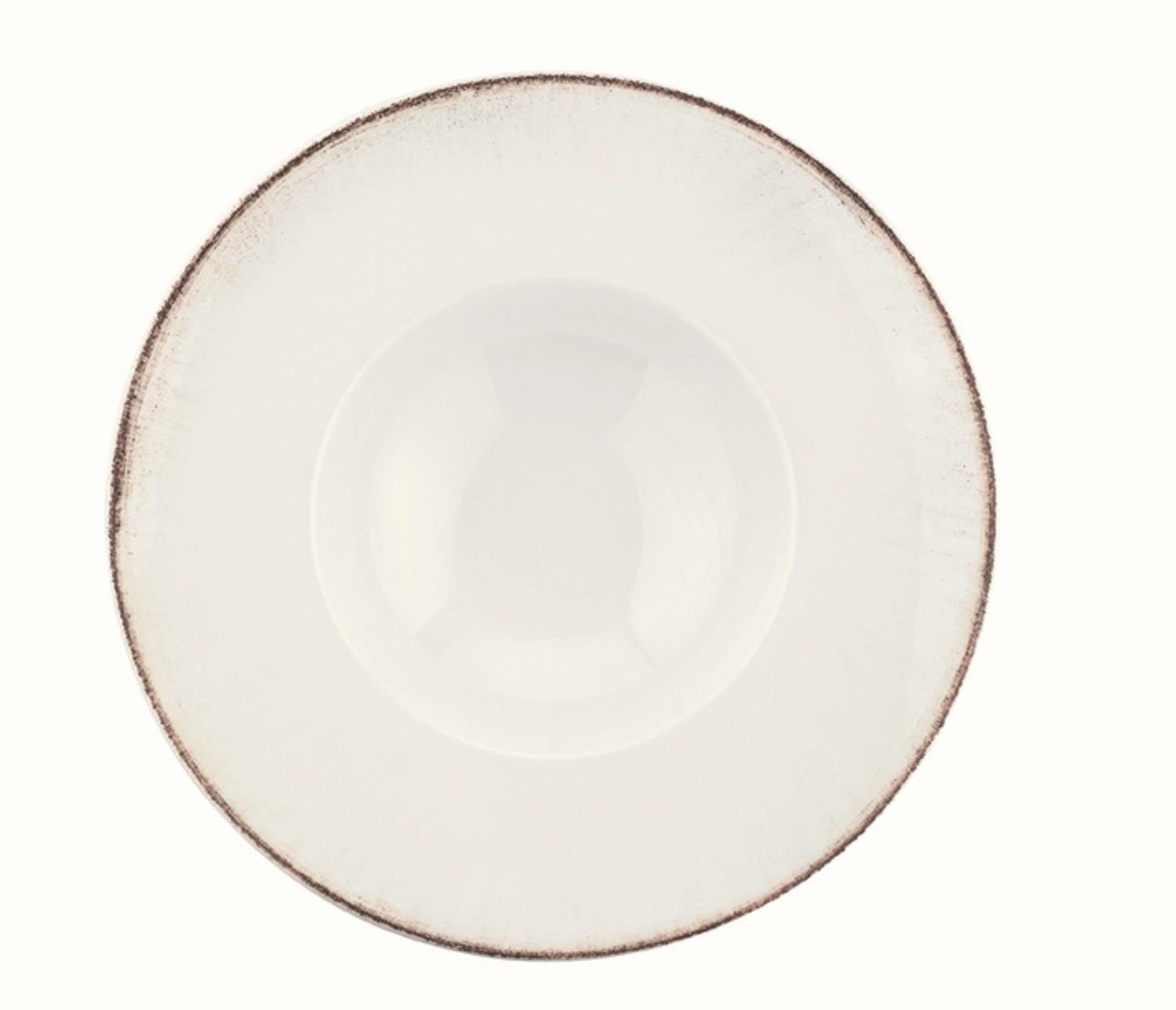Retro Banquet Teller tief D28cm 1.7l in Beige präsentiert im Onlineshop von KAQTU Design AG. Teller ist von Bonna